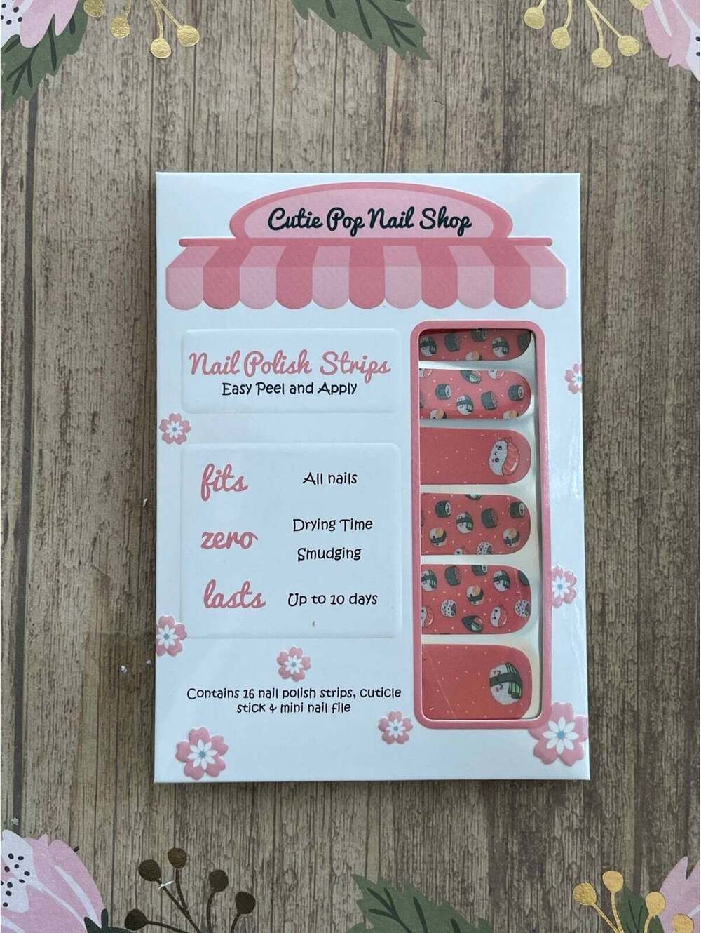 Sushi Nail Wraps|Sushi Food Nail Sticker